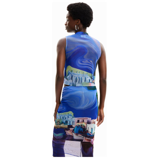 Desigual T Shirt Medieval blue 24SWTKA4 5074