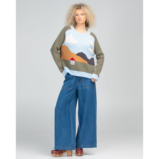 Boom Shankar House Jumper sky