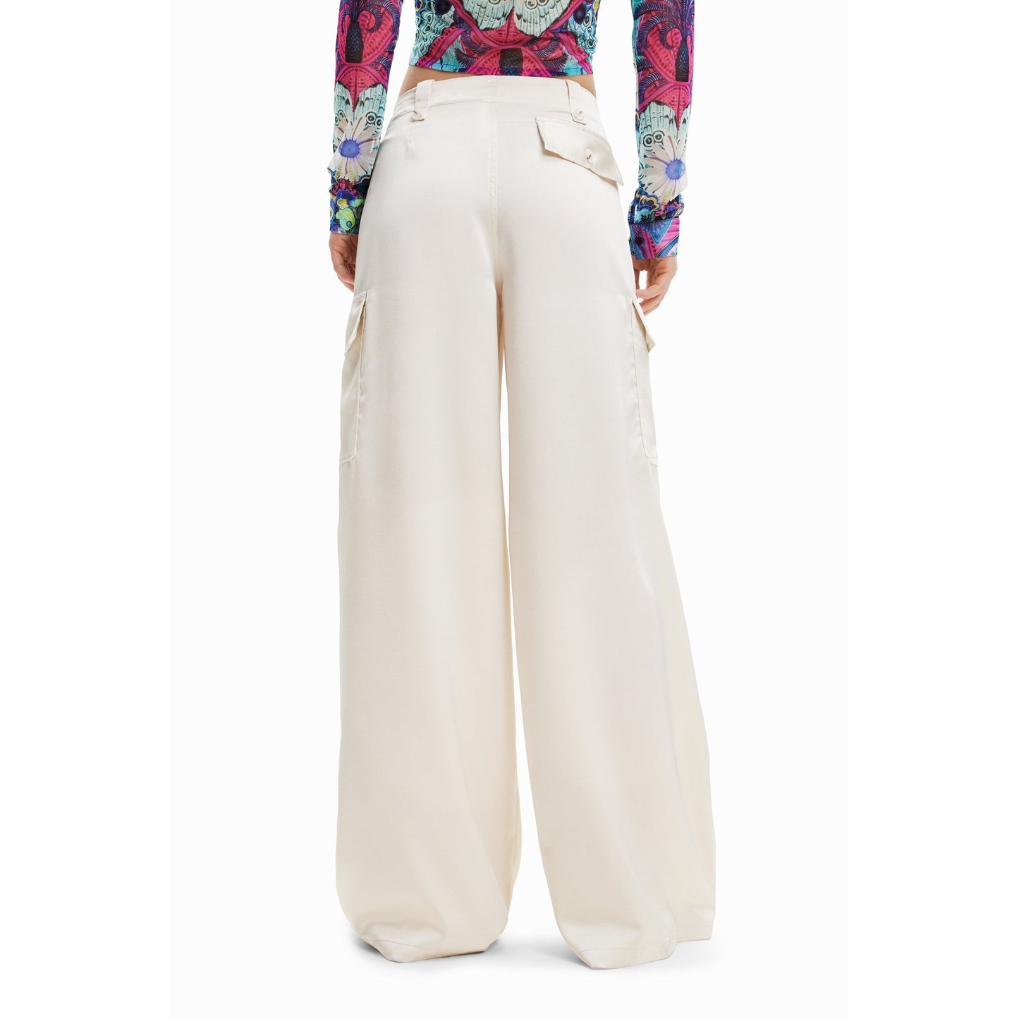Desigual Trousers 23SWPW13 White