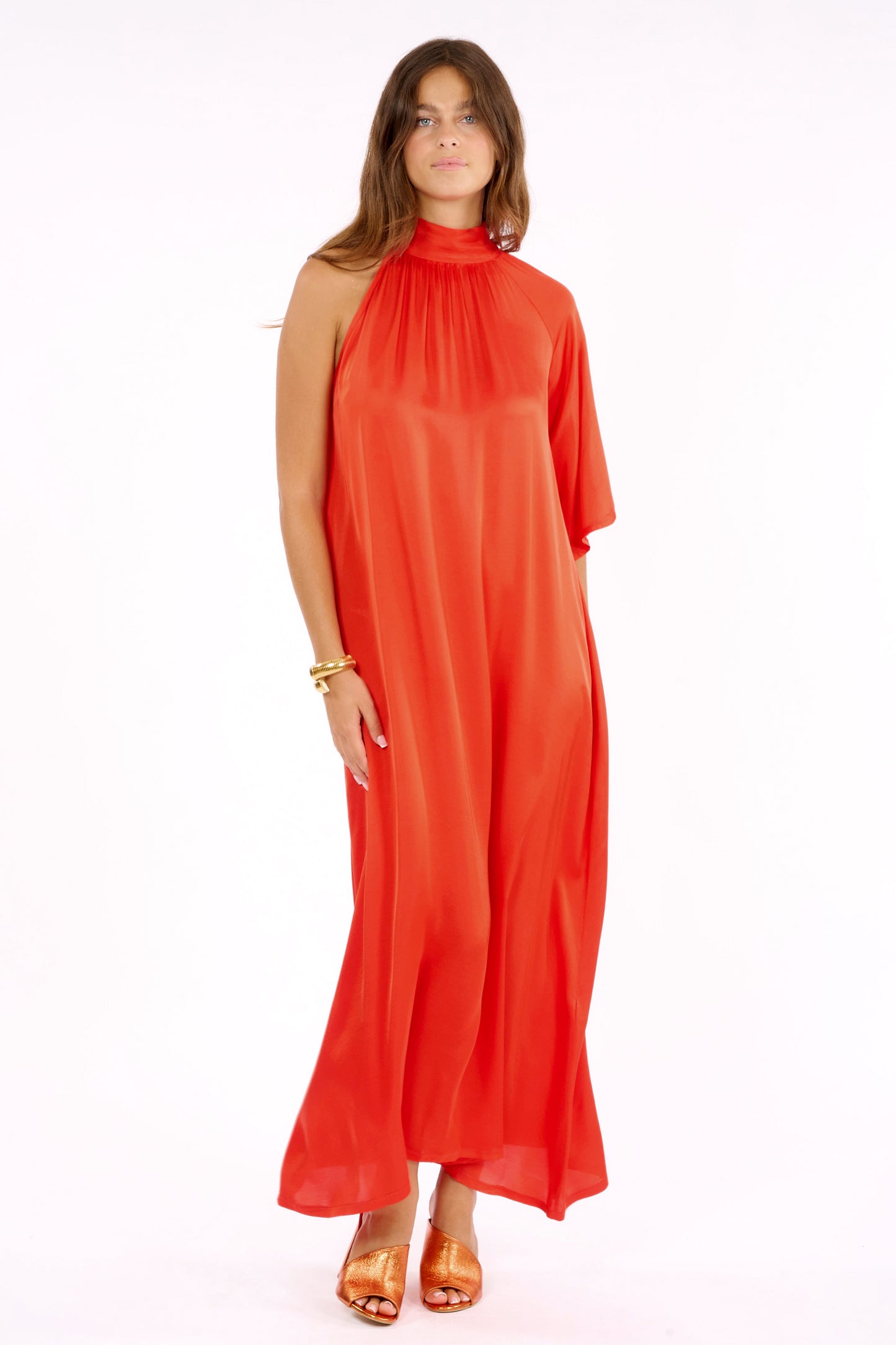 Lauren Vidal Atena Orange Dress