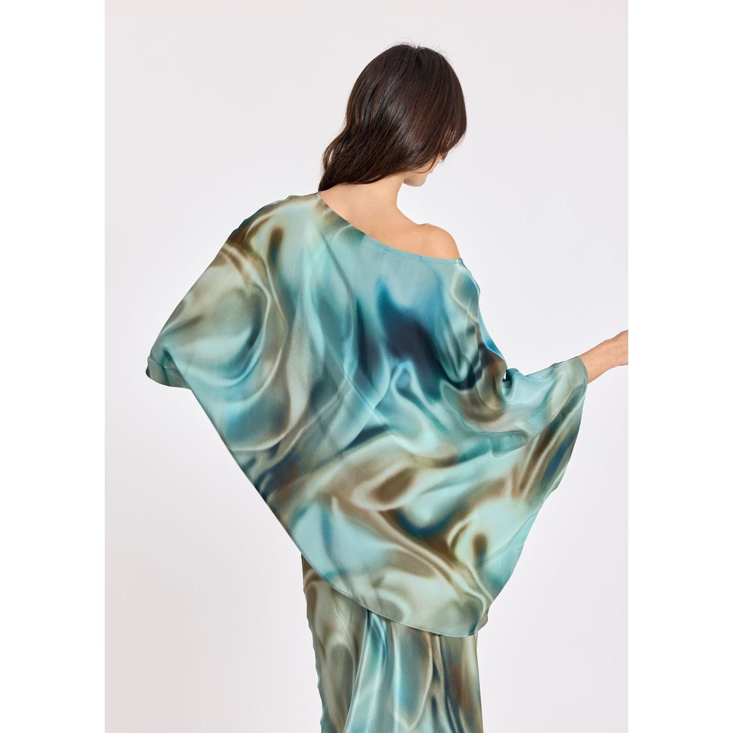 Lauren Vidal Kisa Green Blouse