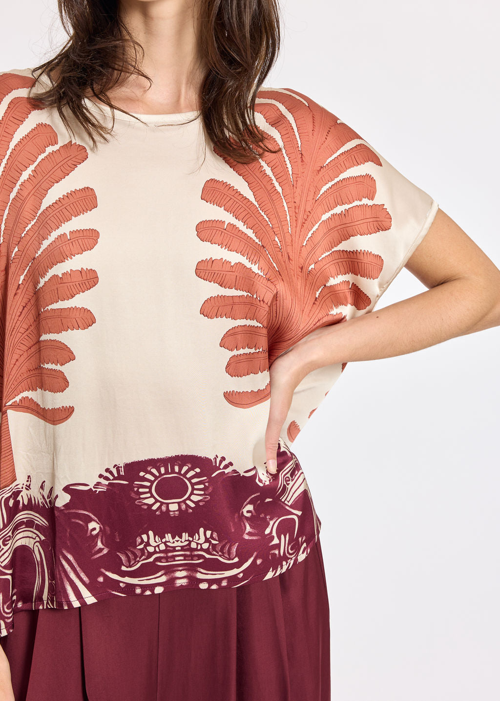 Lauren Vidal Cara Cream Top