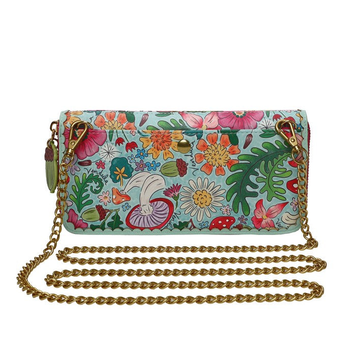 Vendula Fairy Village Large Zip around Crossbody Wallet