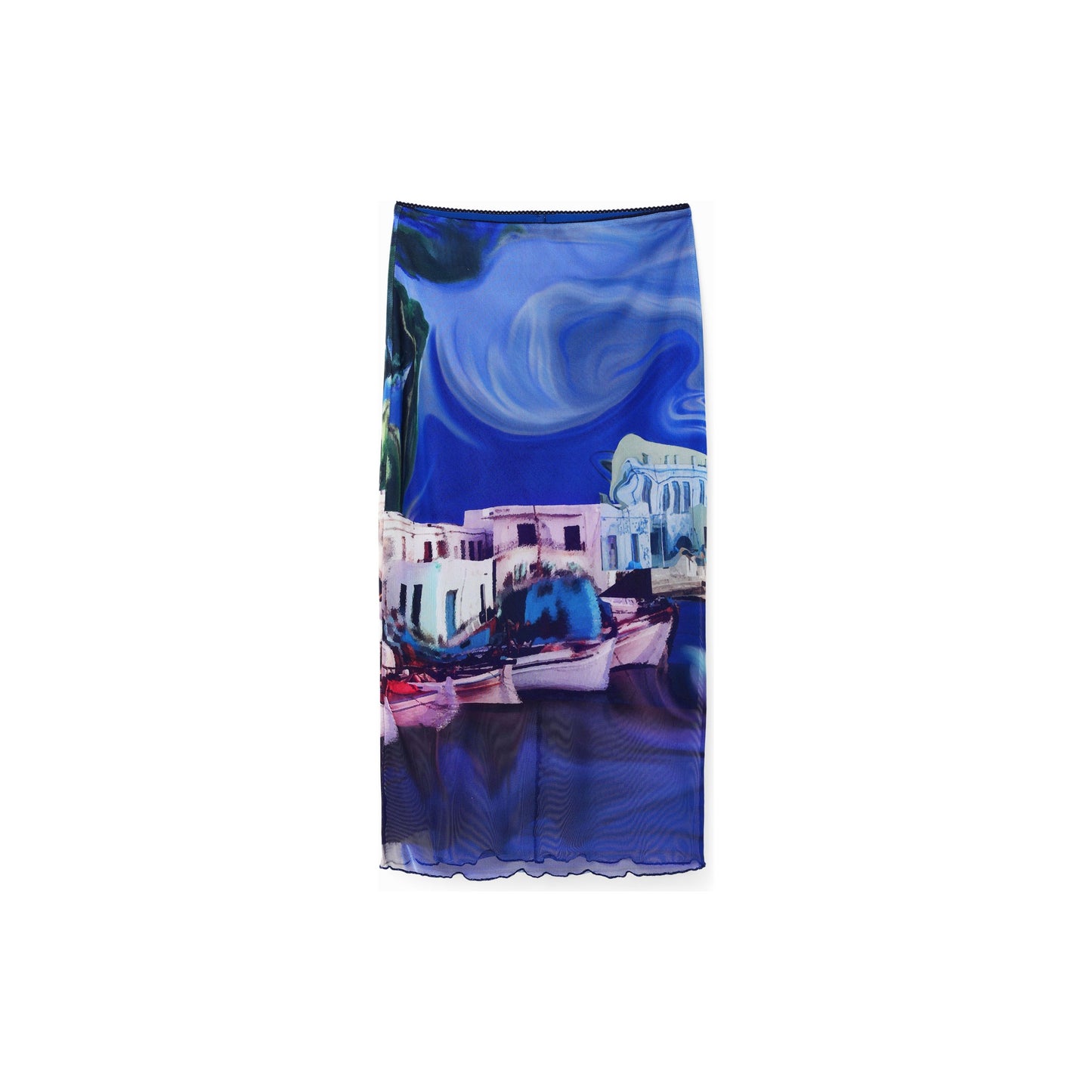 Desigual Medieval Blue Skirt 24SWFK05 5074