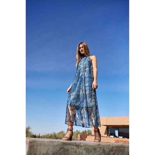 Lauren Vidal Palmas Blue Dress