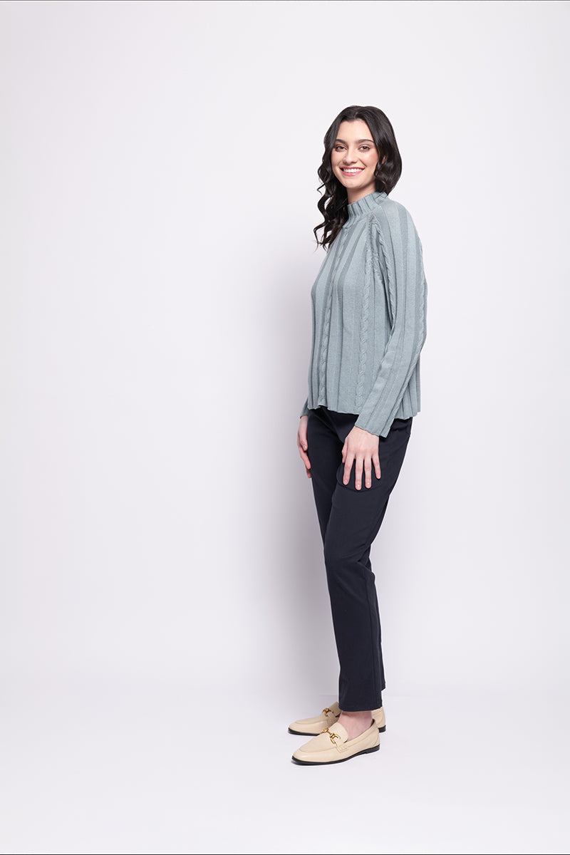 Foil Feeling Connected Sweater (Duck Egg or Caramel)