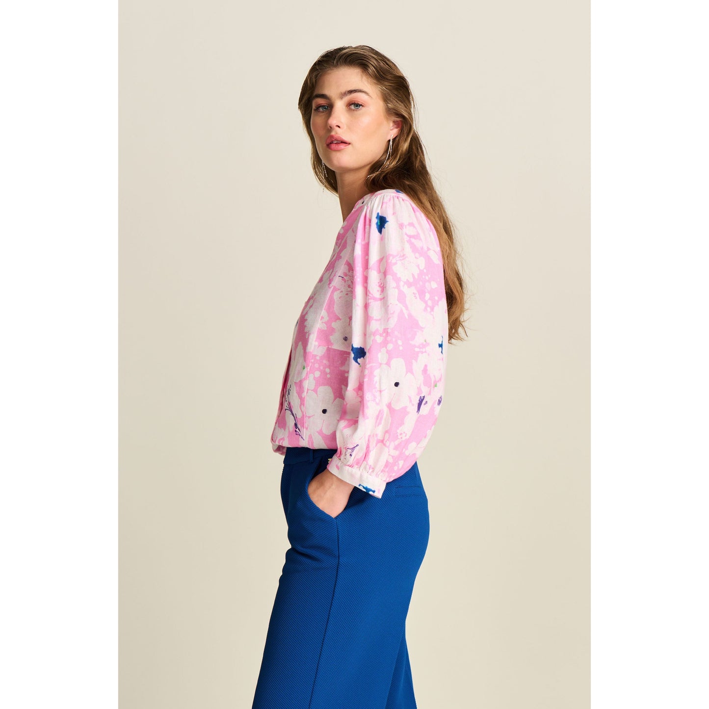 POM Lillies pink blouse