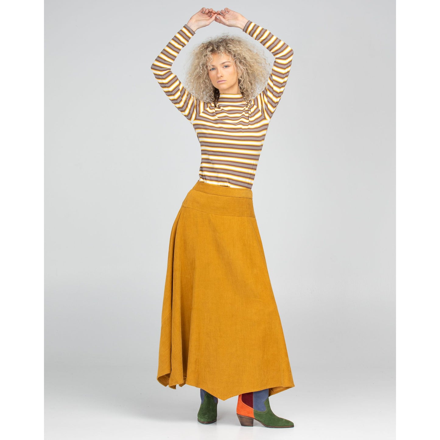 Boom Shankar Adeline skirt Marigold