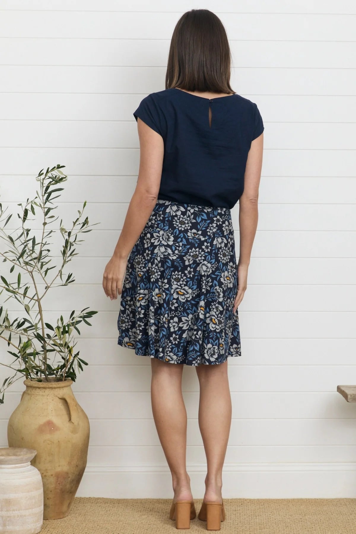 MahaShe Chameleon Reversible Skirt Ivy & Camellia