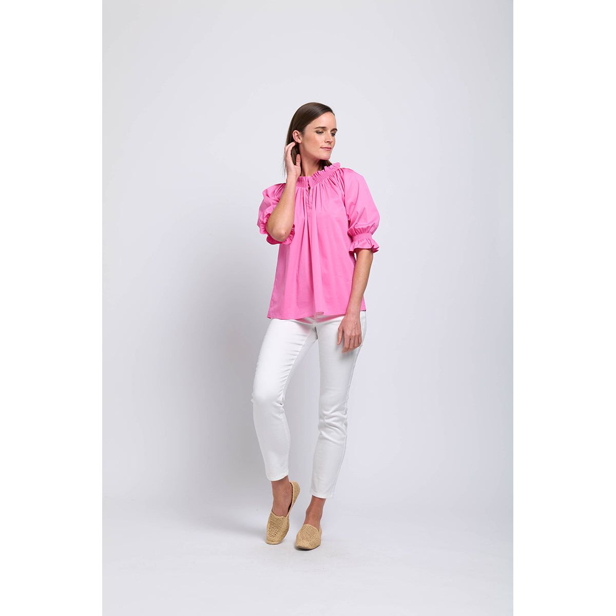 Foil Eye Candy Top (Kelly or Pink)