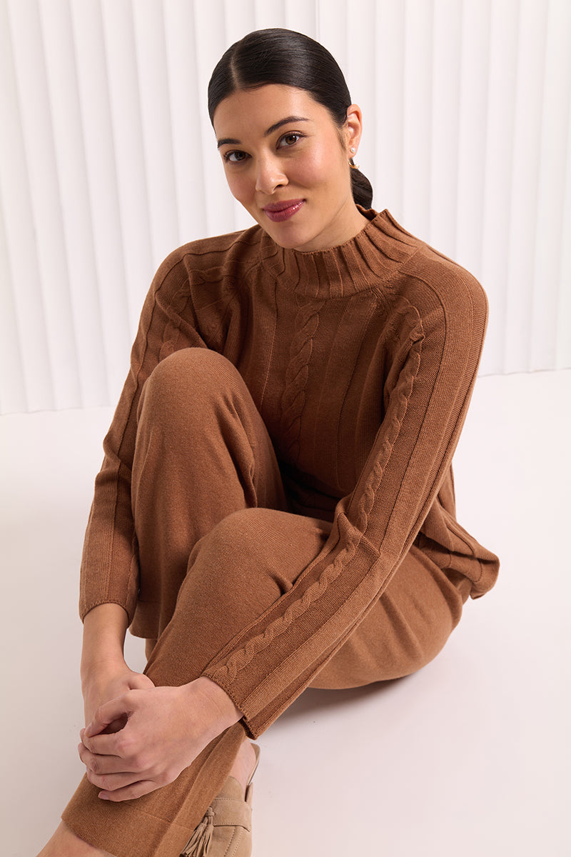 Foil Feeling Connected Sweater (Duck Egg or Caramel)