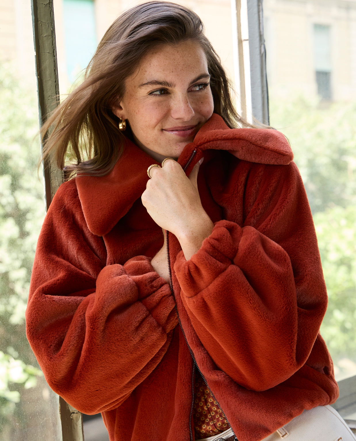 Surkana Short Faux Fur Jacket