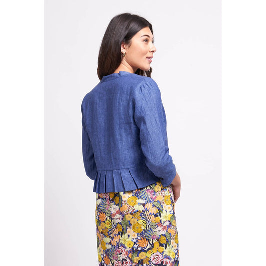 Foil Top Notch Jacket (Chambray Blue, White, or Pink Hash)