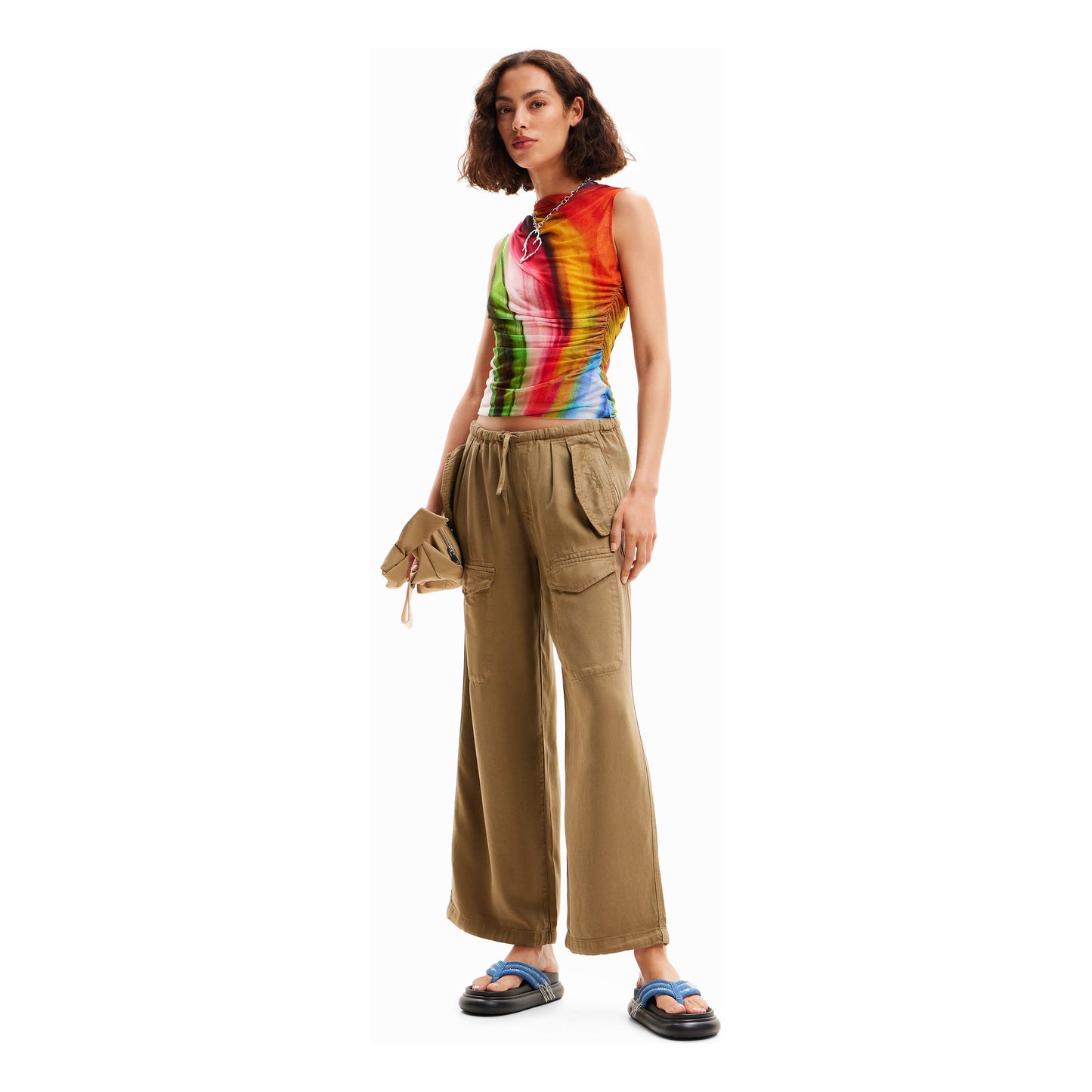 Desigual T Shirt Tutti Fruiti 24SWTKAD 9019