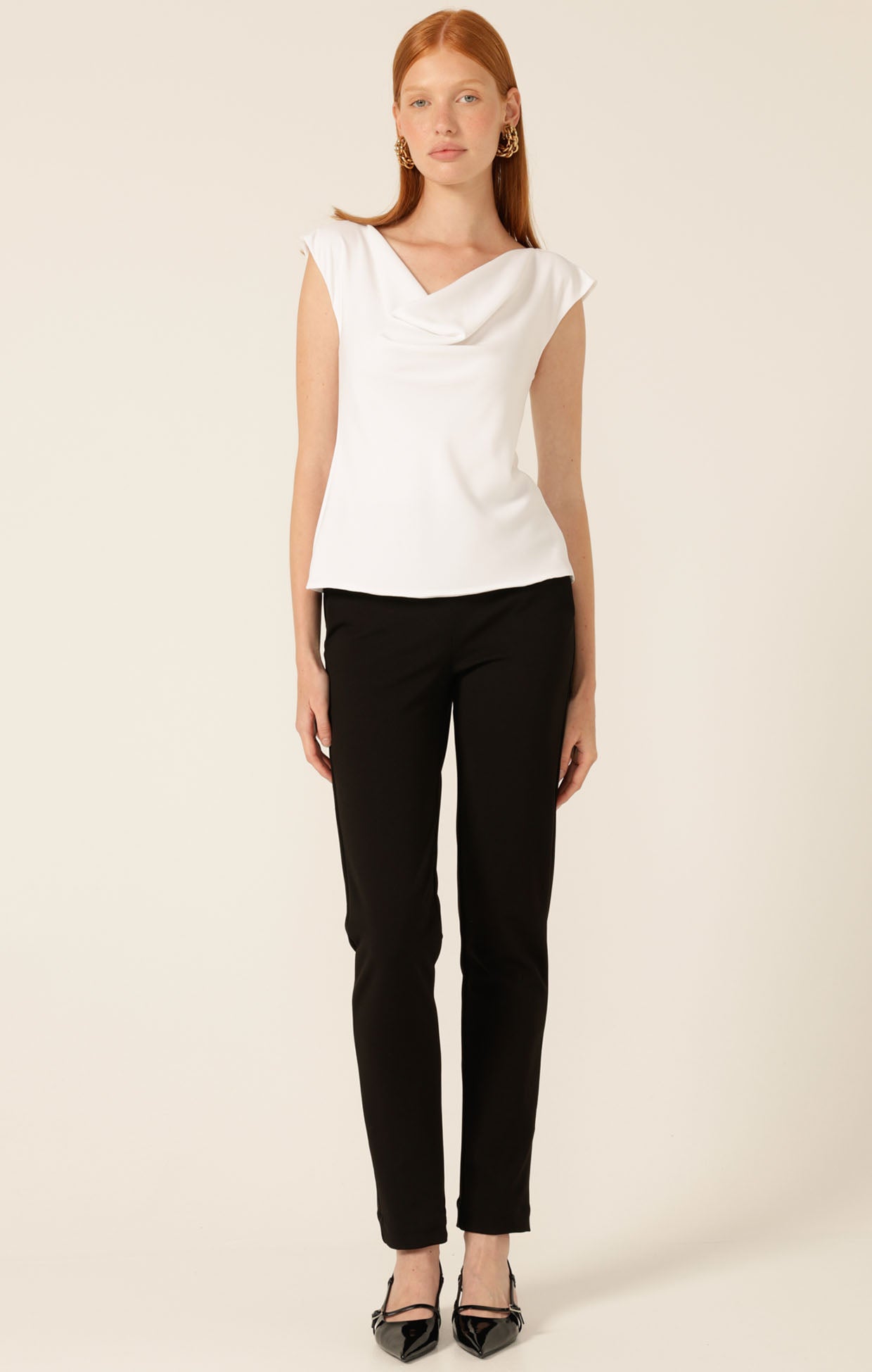Sacha Drake Cowl bias top