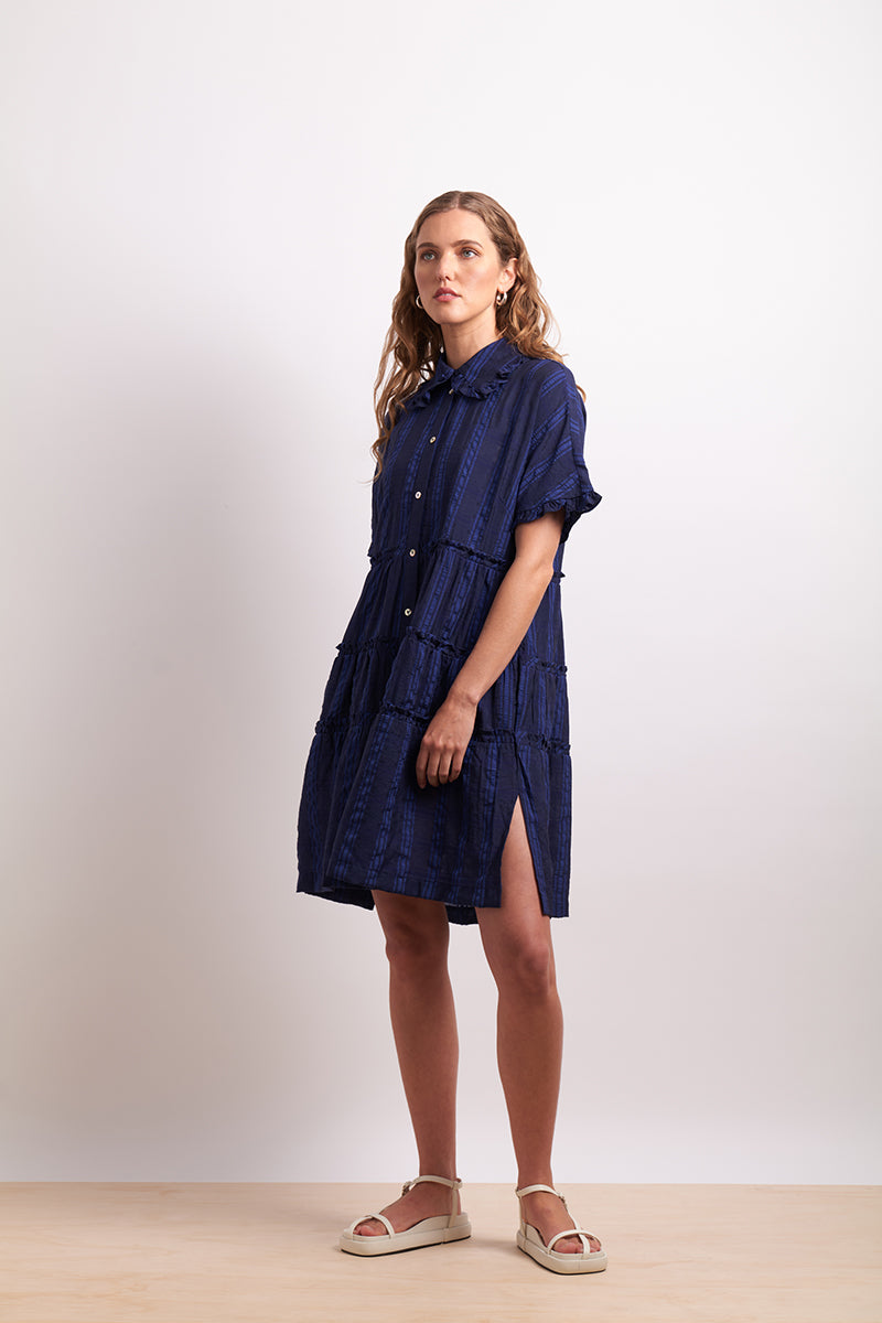 Neris the ruffles dress (dandelion or lapis)