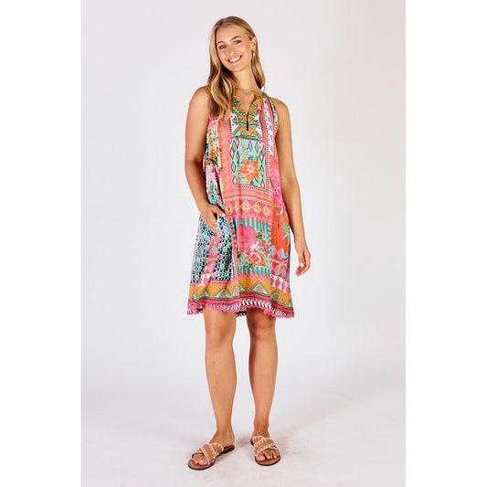Lula Life Vivone Sundress Melon