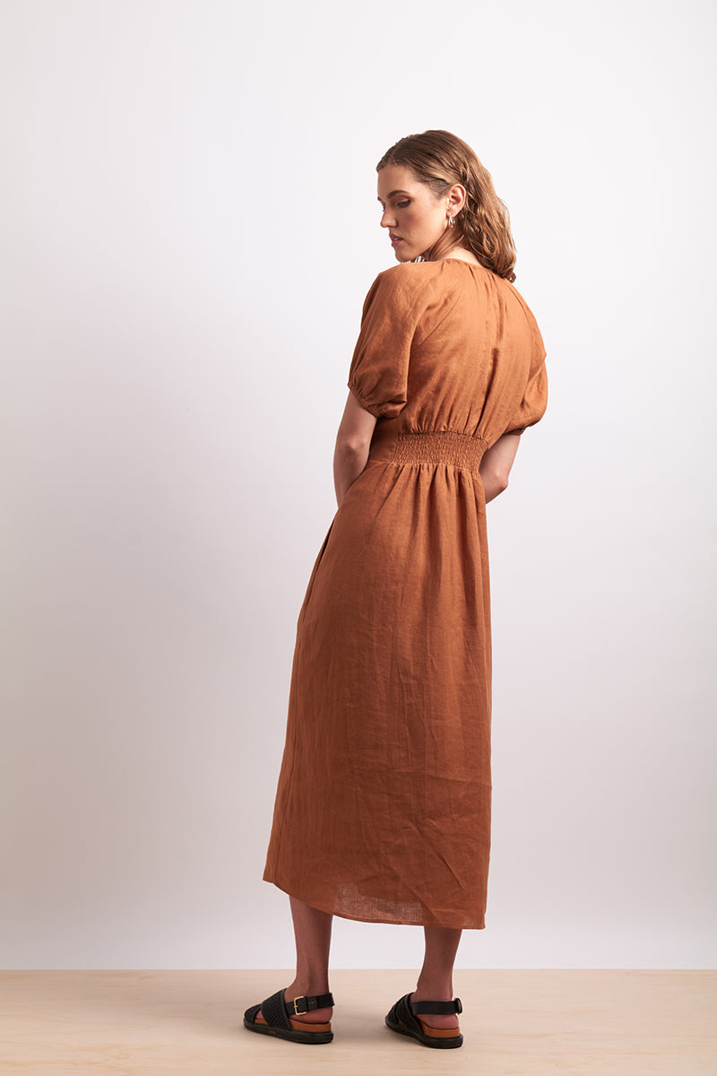Neris the storybook dress Cinnamon