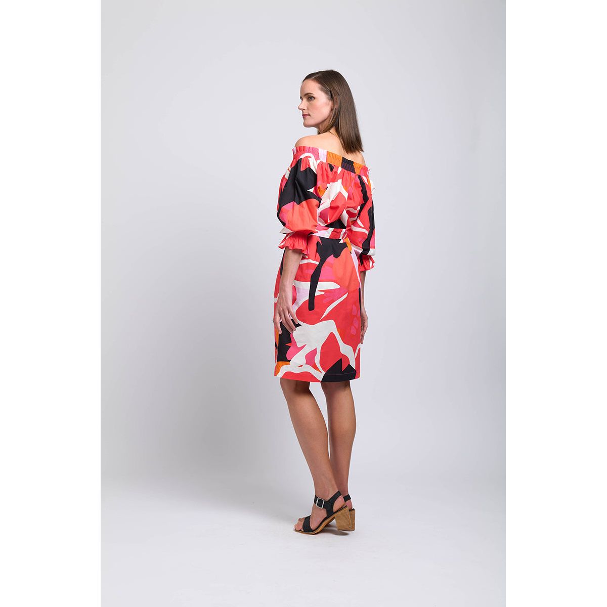 Foil Shirr Genius Dress Lush