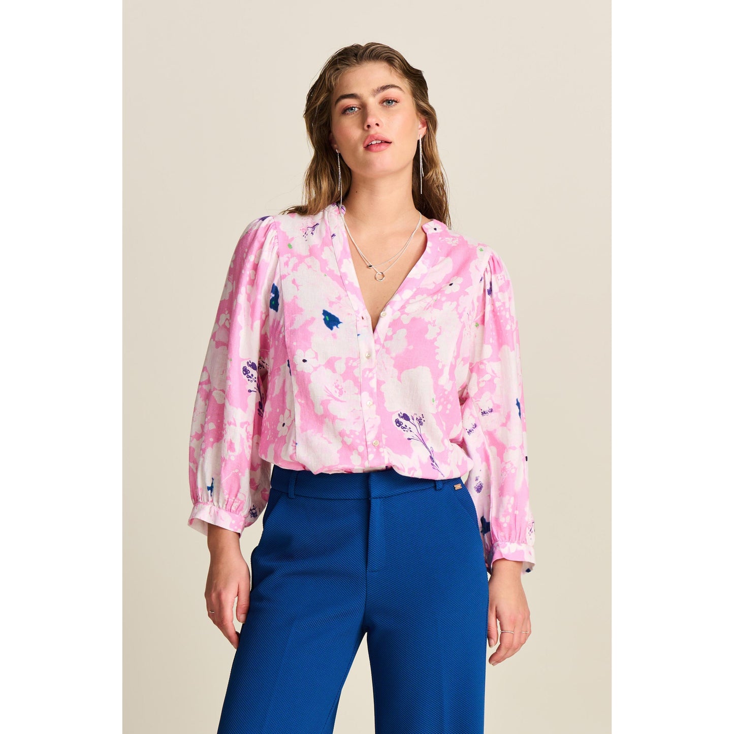 POM Lillies pink blouse