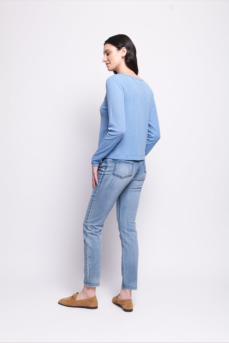 Foil Time Wool Tell Cardigan (Navy, Moss, Black or Still water)