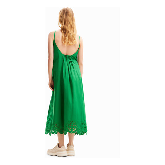 Desigual Green Tropical Dress 24SWVW21 4026