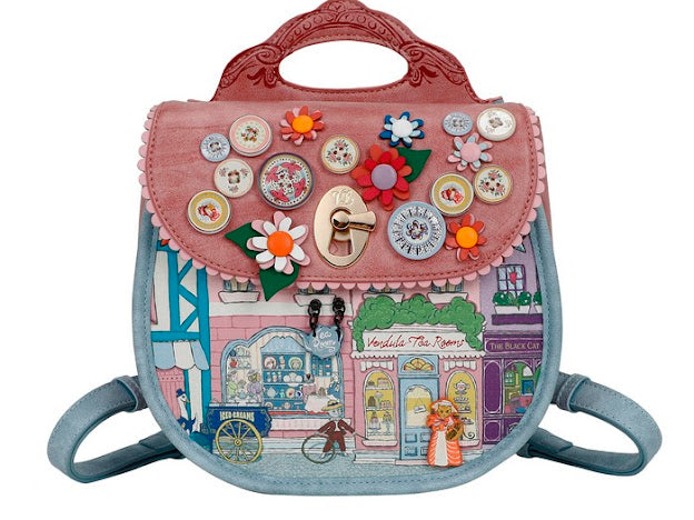 Vedula Heritage Victorian tea rooms Amelia backpack.