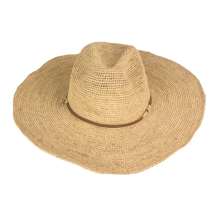 Aziz Hat Natural Tan Leather + Braided