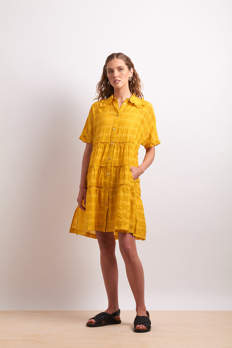Neris the ruffles dress (dandelion or lapis)