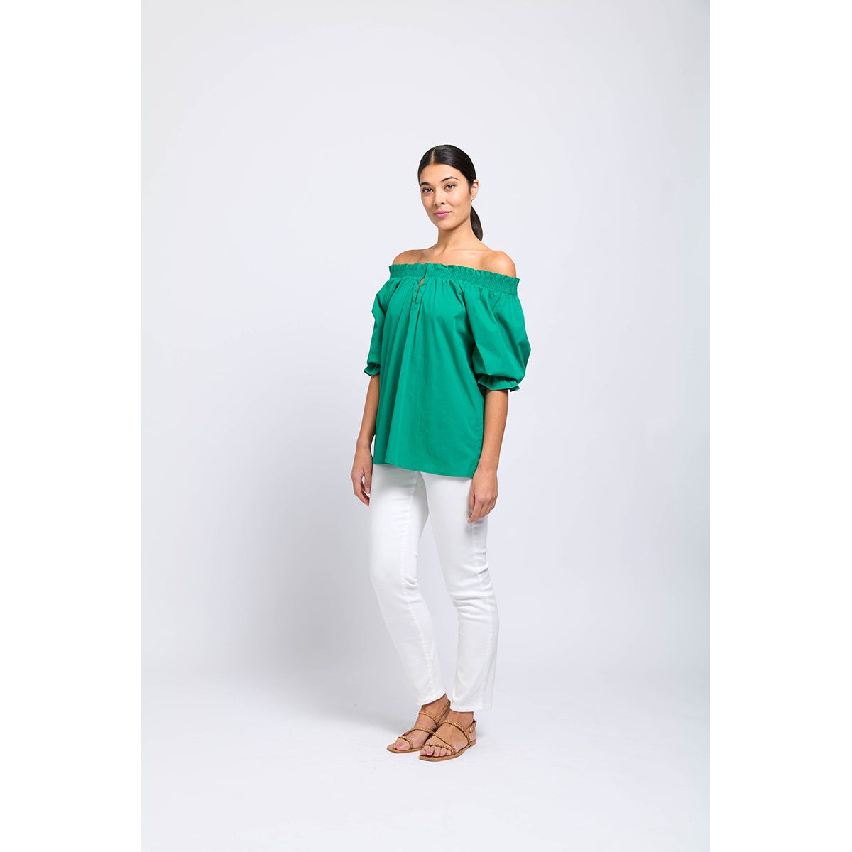 Foil Eye Candy Top (Kelly or Pink)