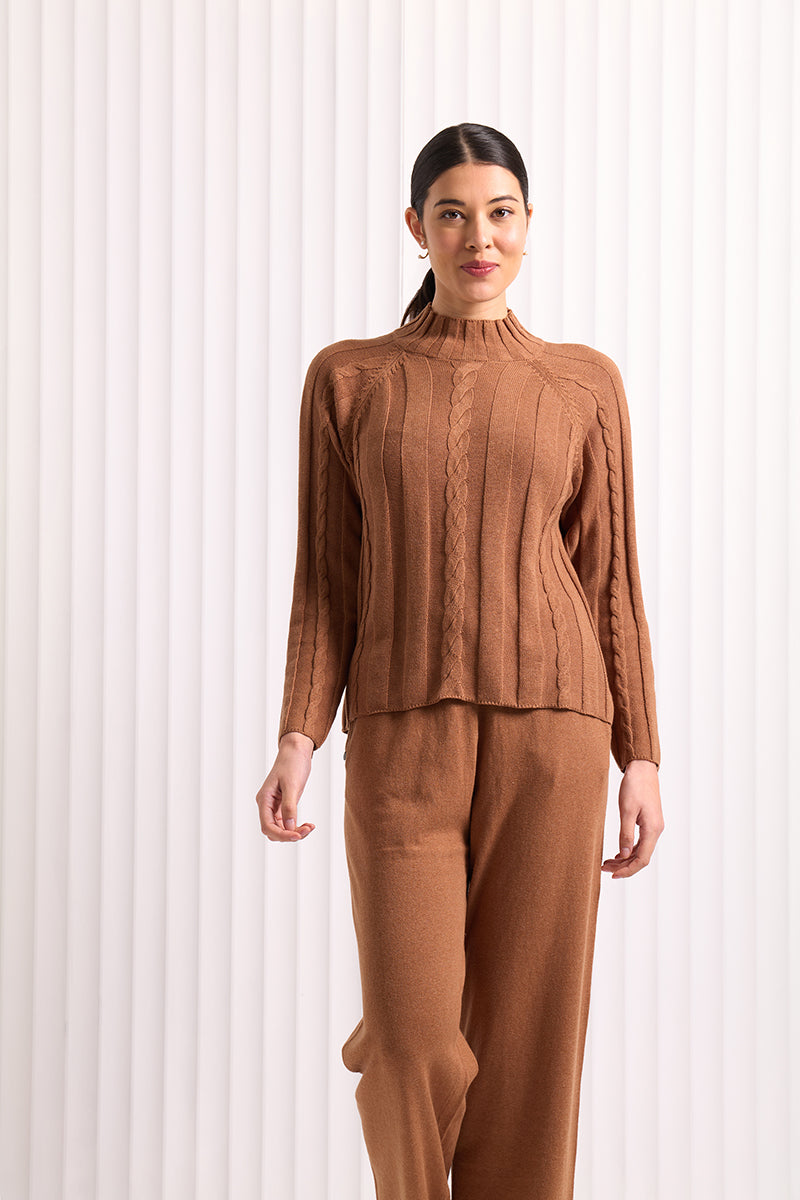Foil Feeling Connected Sweater (Duck Egg or Caramel)