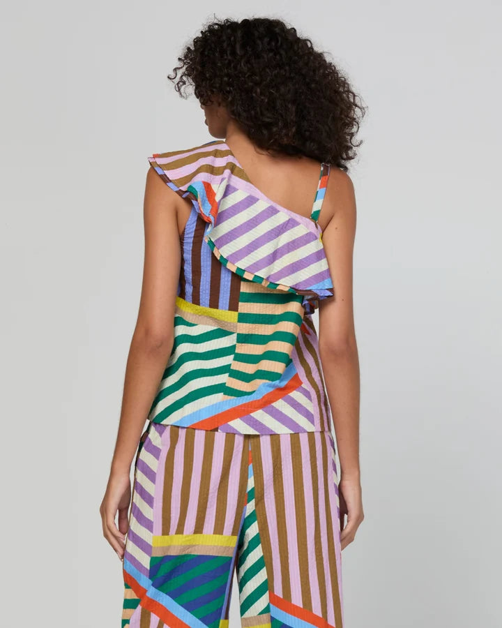 Boom Shankar Sasha Top Liquorice stripe