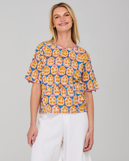 Boom Shankar Guru Top Emilia Blue