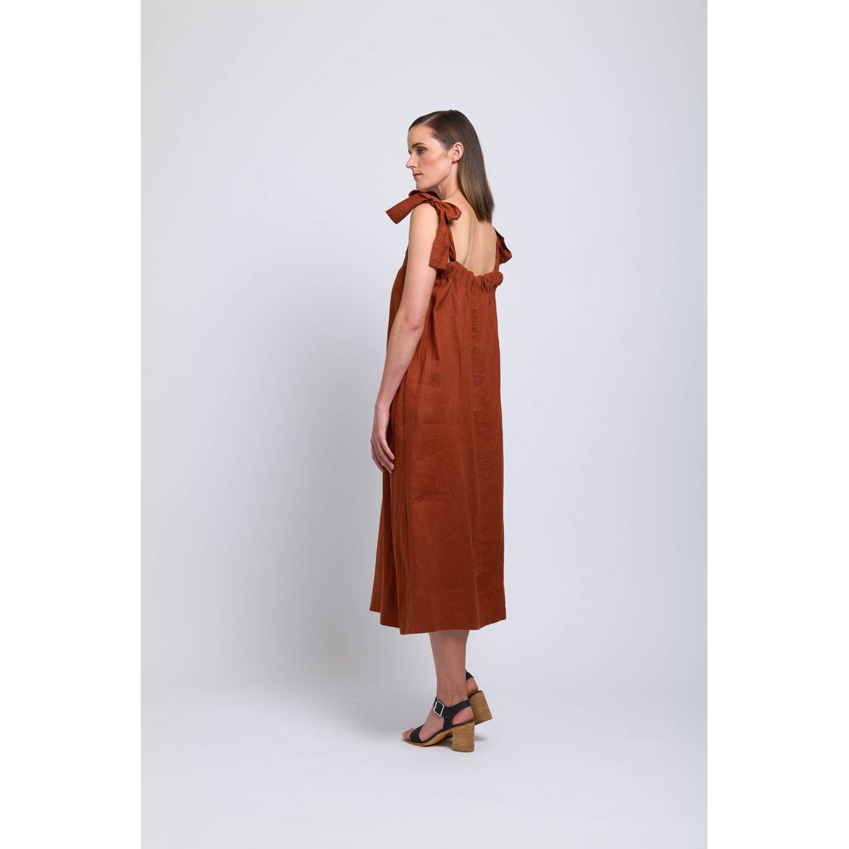 Foil BaliTie dress Black