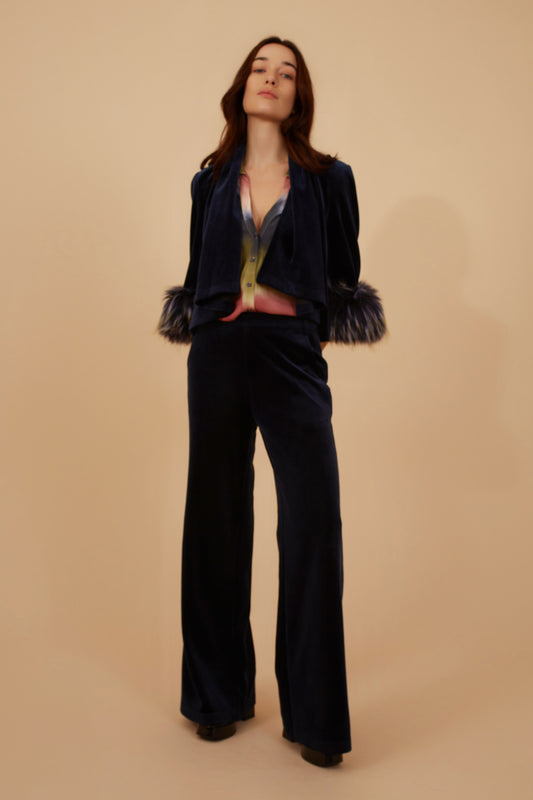 Traffic People Navy Cord Pant CBT11524