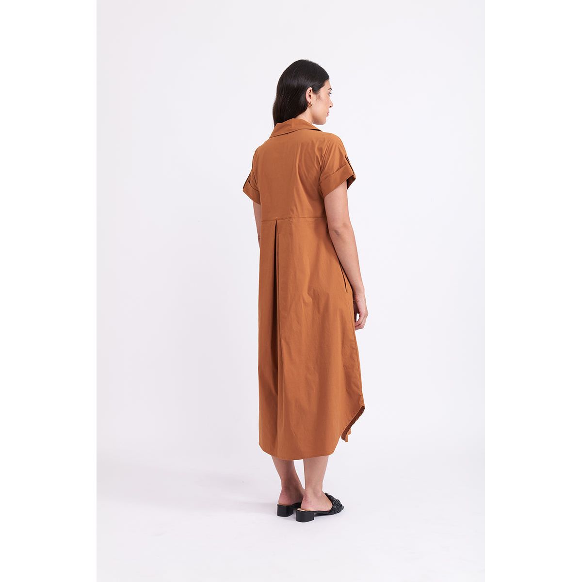 Foil Easy Going Dress (Ginger or Navy)
