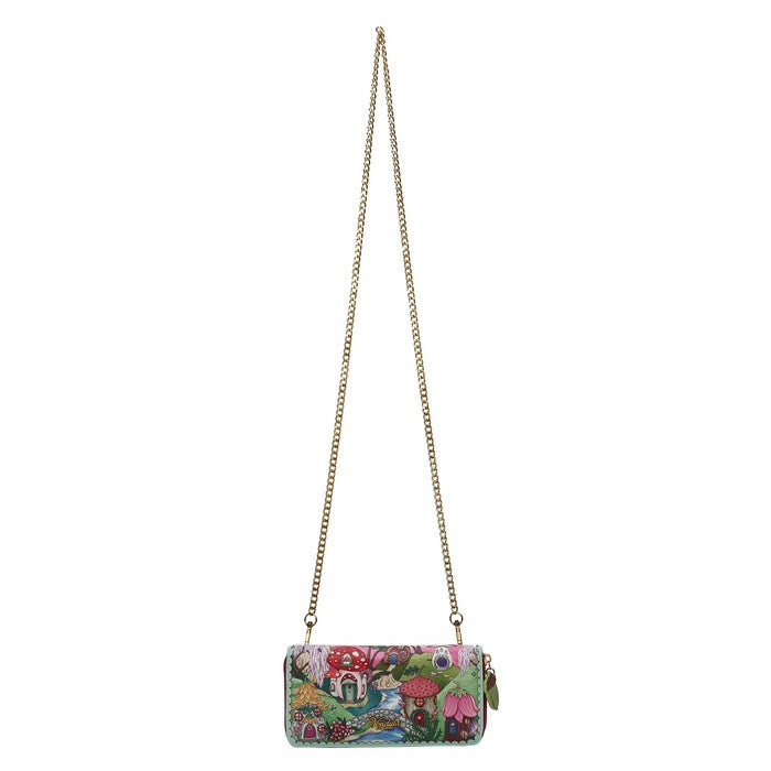 Vendula Fairy Village Large Zip around Crossbody Wallet