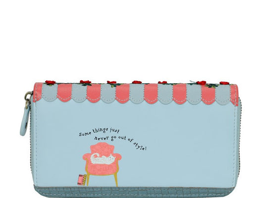 Vendula vintage Rose large zip around wallet
