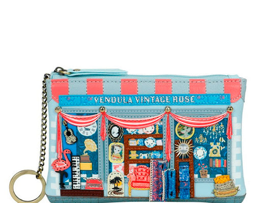 Vendula Vintage rose key coin purse