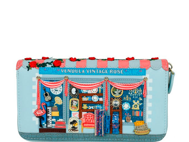 Vendula vintage Rose large zip around wallet