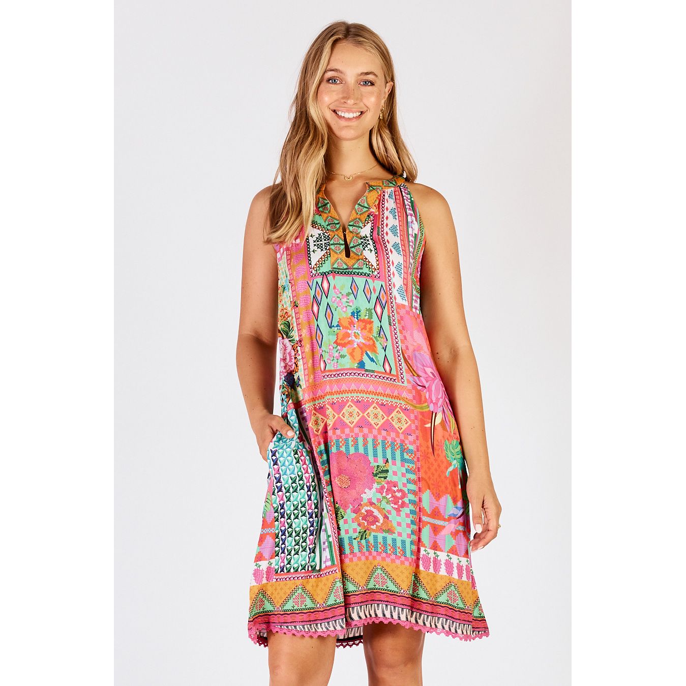 Lula Life Vivone Sundress Melon
