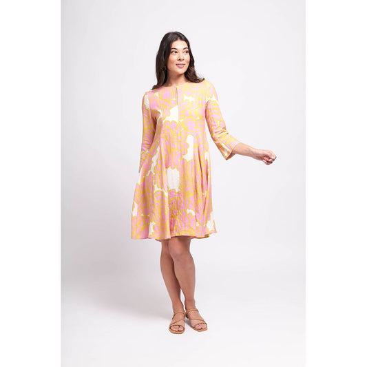 Foil My Flare Lady Dress (Oasis or Full Bloom)