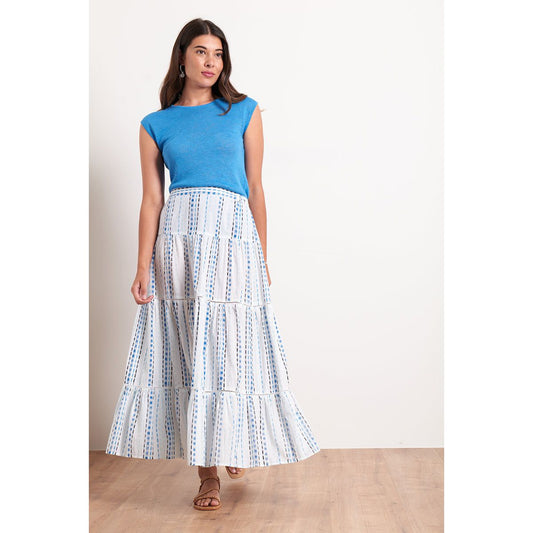Foil Close Knit Top (Aurora, Azure, Navy or Pink)