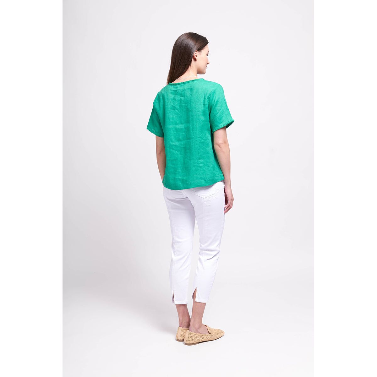Foil Fringe Benifits Top Green