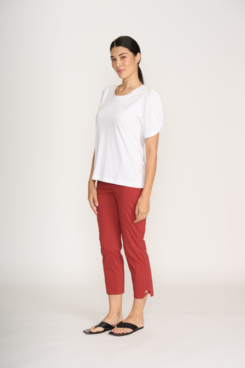 Foil White Delightful Top