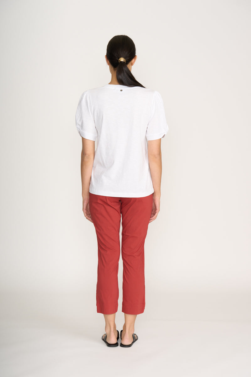 Foil White Delightful Top