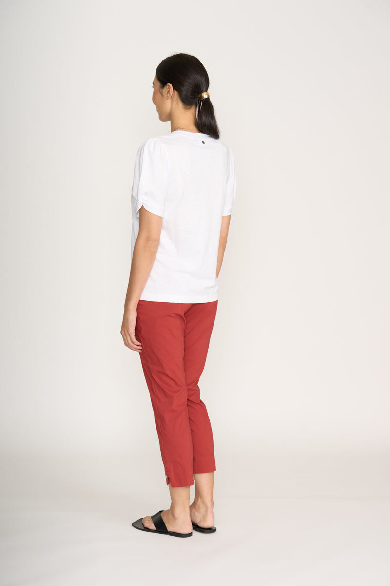 Foil White Delightful Top