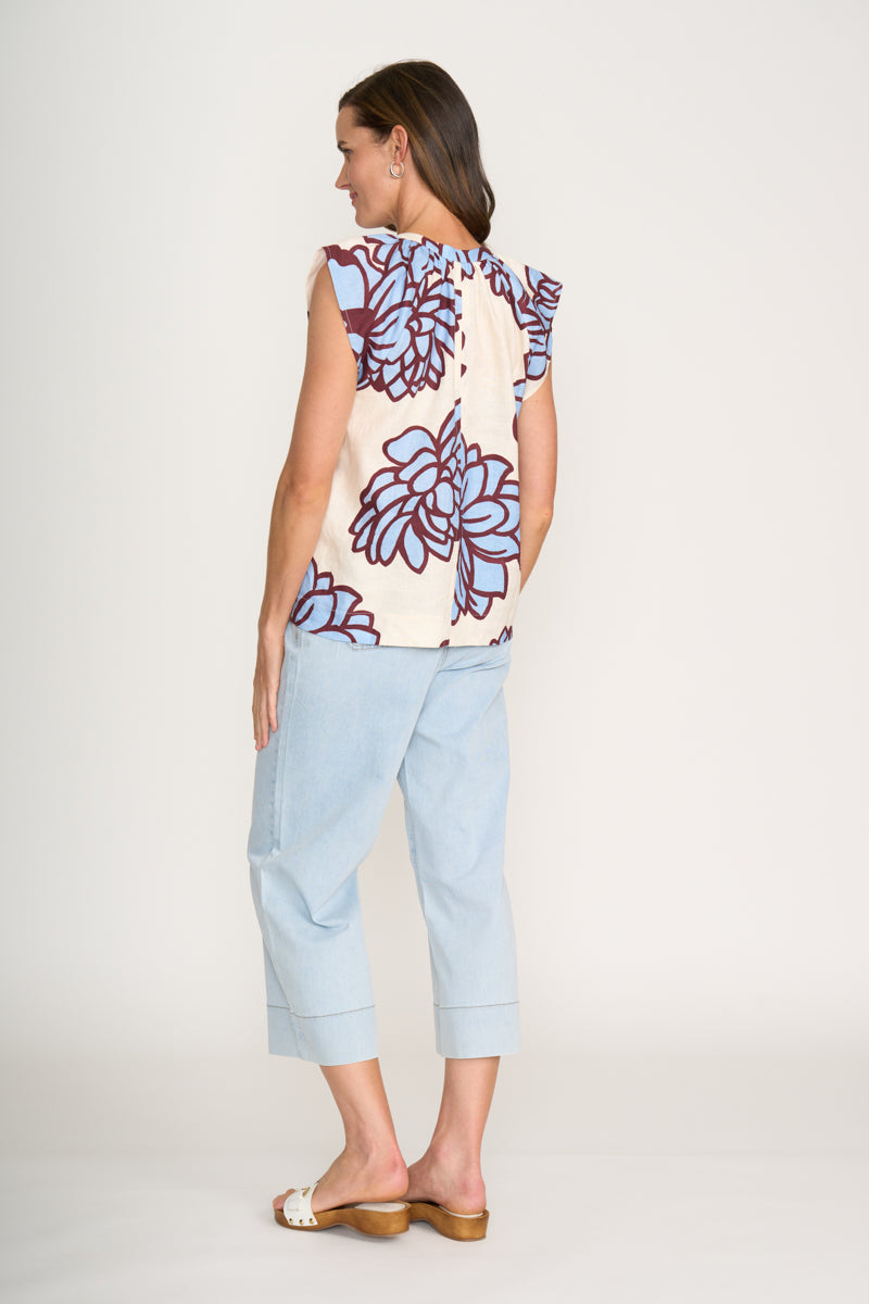 Foil Bloom Fetching Top