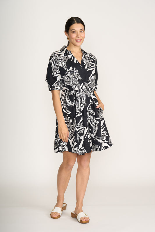 Foil Going Bananas Good Impression Dress
