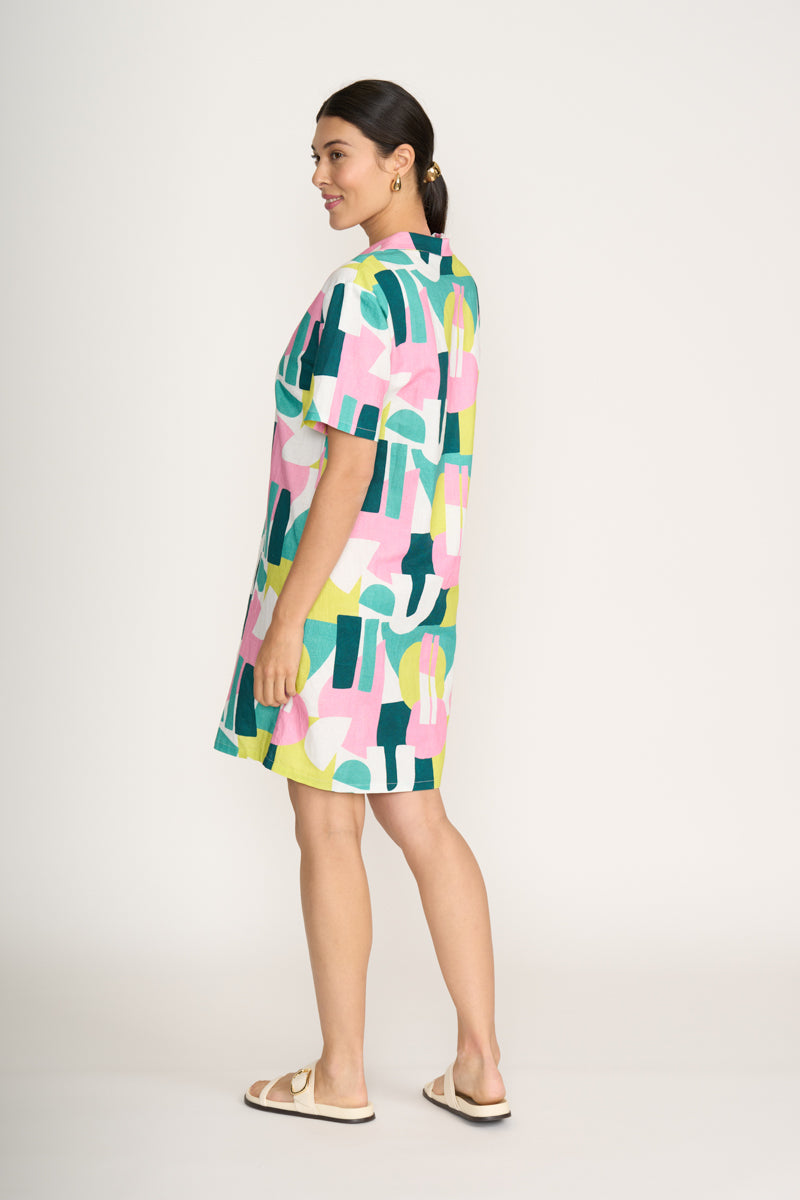 Foil Spectrum Going Coastal Dress